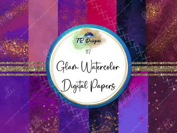 17 Glam Watercolour Background: Designing with Digital Luxury