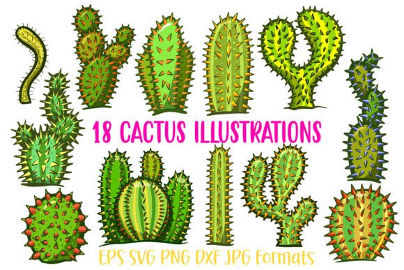 Cactus & Succulent Cute Cartoon Collection: Beyond Typography