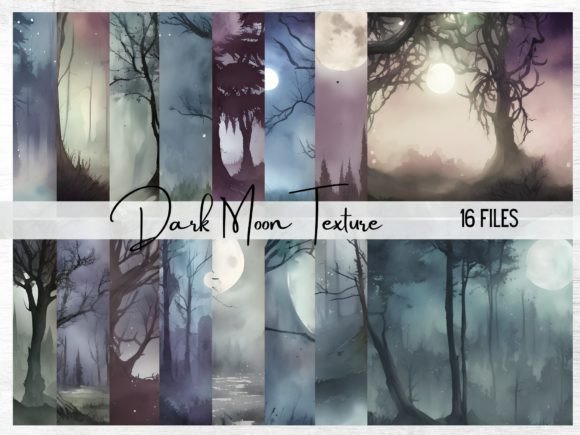 Enchanting Dark Moon Backgrounds for Creative Projects