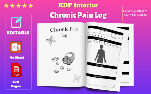 KDP Interior: Chronic Pain Log for Wellness Brands