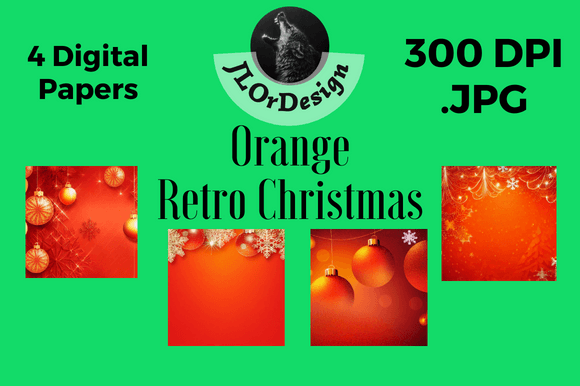 Orange Retro Christmas Digital Papers: A Designer's Guide