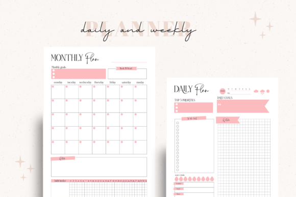 Organize Your Creative Life with the Daily and Weekly Pink Planner