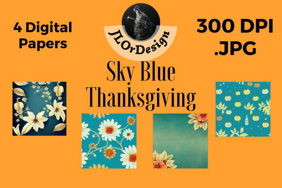 Sky Blue Retro Thanksgiving Backgrounds: A Designer's Guide