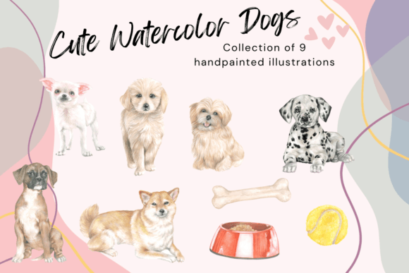 Watercolor Dogs Illustrations: A Designer's Best Friend