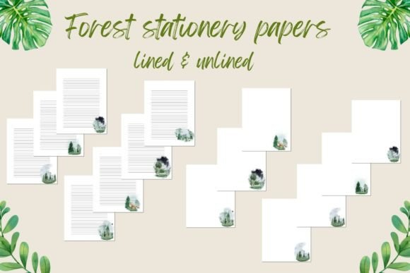 Watercolor Forest Stationery: Nature-Inspired Design for Modern Creators