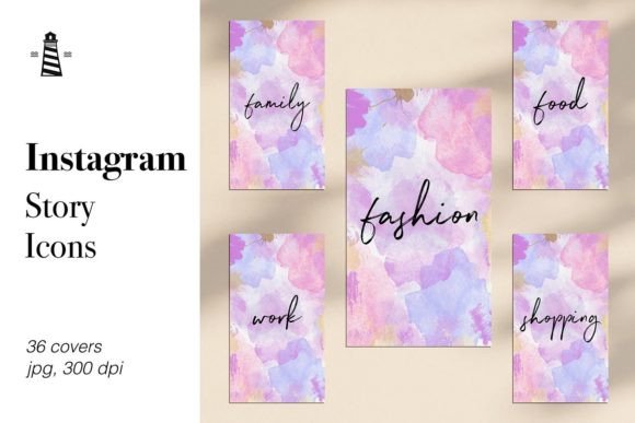 Watercolor Instagram Highlight Icons: Elevate Your Profile